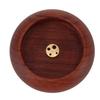 Portable Solid Wood Incense Burner Pure Copper Mini Wooden Incense Burner Multi-hole Small Mini Censer Incense Burning