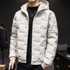 Giacca in cotone caldo autunno e inverno da uomo nuova Giacca antivento con cerniera e cappuccio alla moda Giacca da uomo casual in cotone addensato da neve Taglie forti S-5XL
