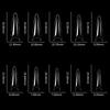 Alomd/Coffin/Square/Stiletto Fake Nail Tips Clear Acrylic False Nails 10Sizes Press On Nail for DIY Nail Extensions