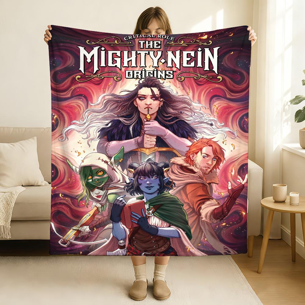 

TV The Mighty Nein Blanket Soft and Skin Friendly For Couch Bed Napping Bedspread All Seasons Comforter 75x90cm