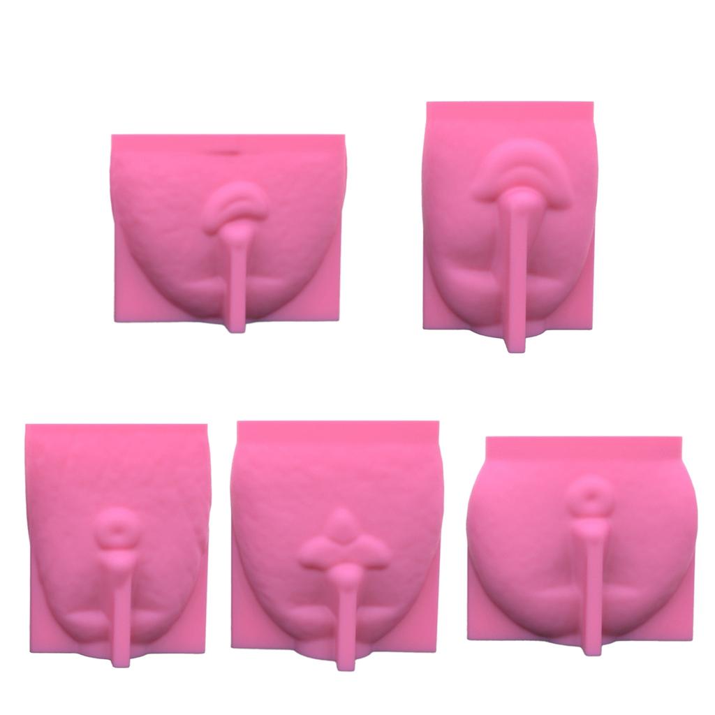 DIY Silicone Mould for Flower Pot Reusable Human Face Vase Resin Molds DIY Craft Decorations Arrange Flowers Vase Molds