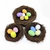 2025 Easter Nature Bird Nest Artificial Nest Handmade Easter Egg Nest Easter Decoration for Home Garden Decoration DIY Craft
