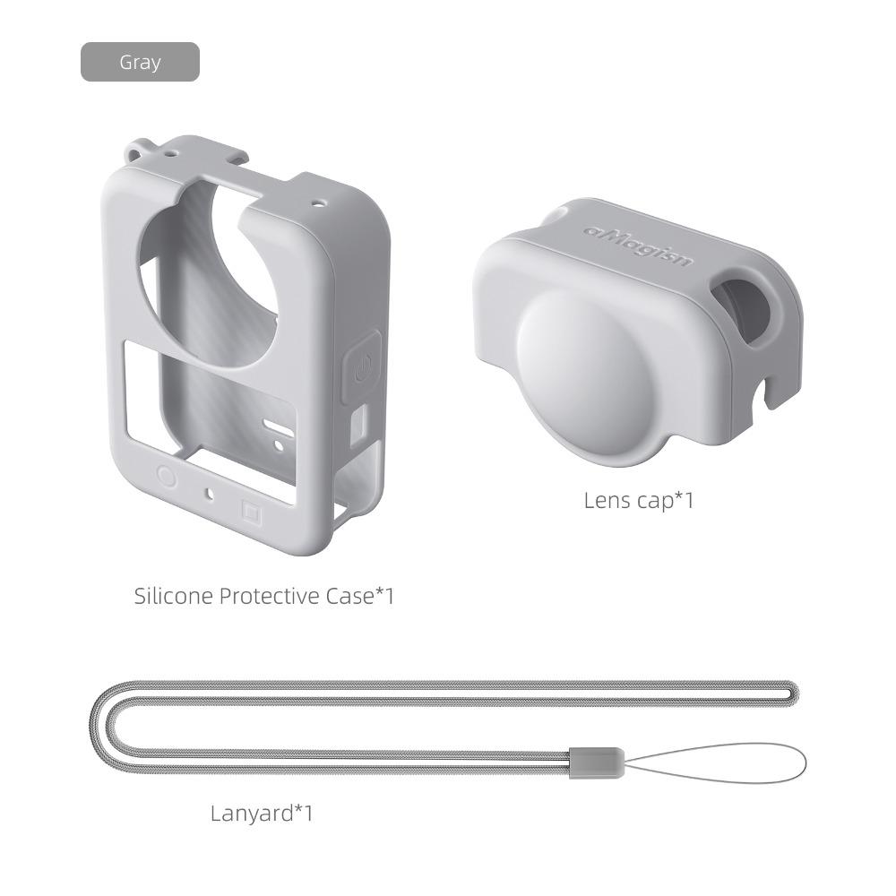 

Shockproof Protective Cover Protector Sleeve for DJI Osmo 360 Action Camera Accessories серый