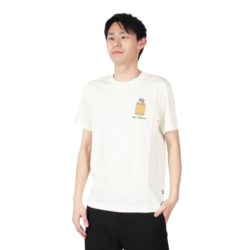 New Balance Barrel Runner T Shirt Men's White MT41596S-ST