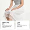 Zeriluna French-style lace anti-exposure underdress Elegant and lightweight women's fashion underdress to prevent exposure