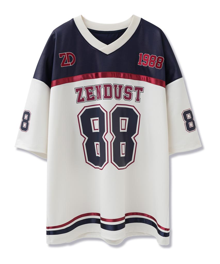 ZENDUST Varsity 88 Football Jersey T-Shirt Black