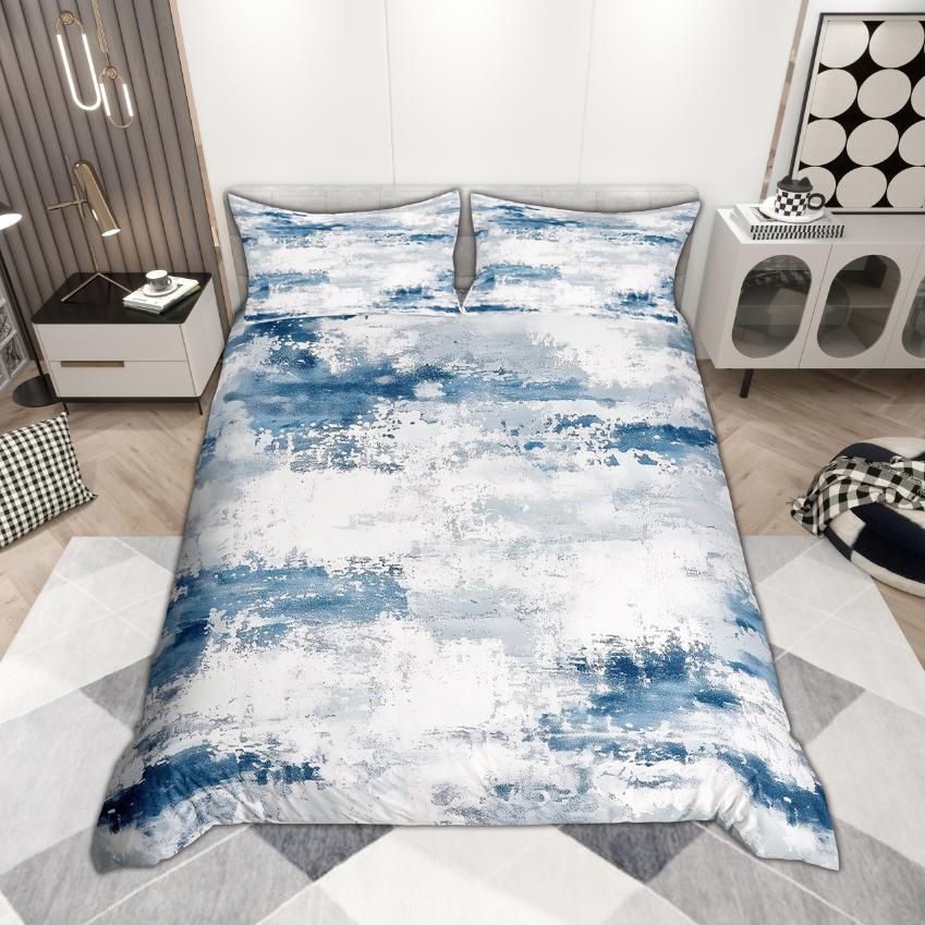 

Comforter Homewish Ombre Stripe 2Pcs/3Pcs Contemporary Watercolor Bedding Grunge Oil Painting Set Comforter (quilt)-EU Single(135*200cm)3pcs