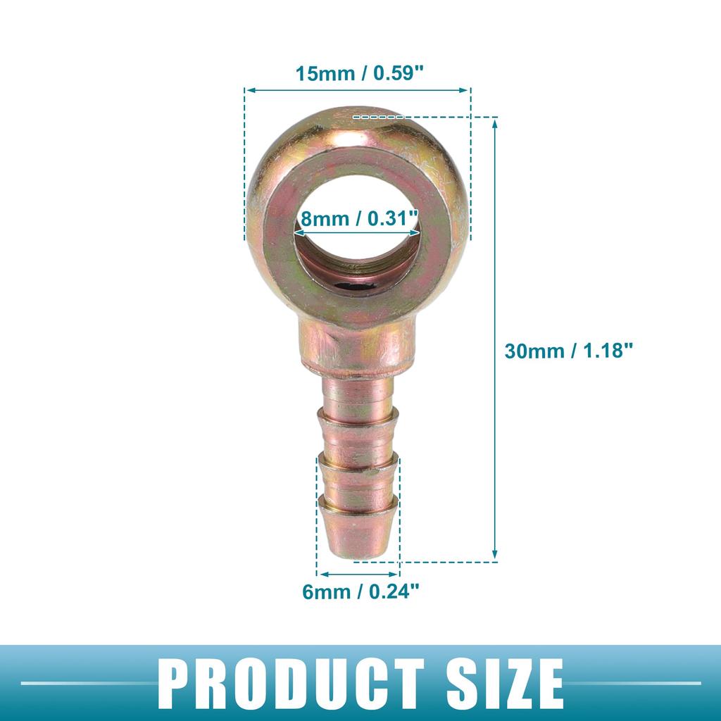 A ABSOPRO Universal Banjo Bolt 8mm ID Banjo Bolt Hose