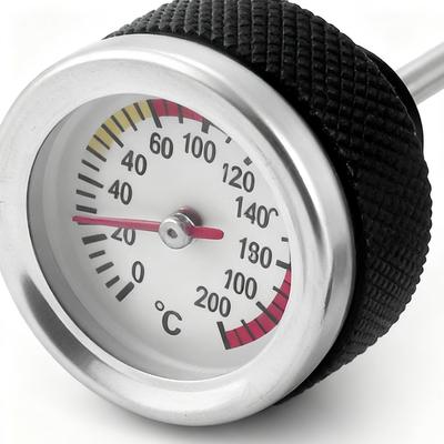 For For M20 X 2.5 Oil Cap Replacement Digital Display 0-200Celsius Indicator Motorbike Matte Metal Tank Cover For Motorcycling