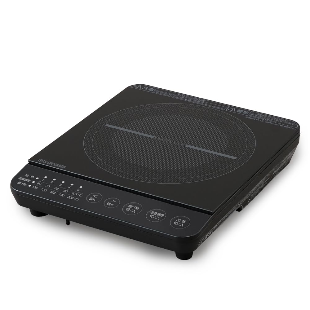 

Iris Ohyama 1 Burner IH Stove 1000W Black IHK-T392-B чорний