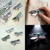 Shell Dragonfly Cartoon Brooch With Handcrafted Inlay For Girls And Women