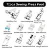 Stitch Feet Snap On Domestic Sewing Machine Foot For Brother Singer Set Embroidery Machine Foot