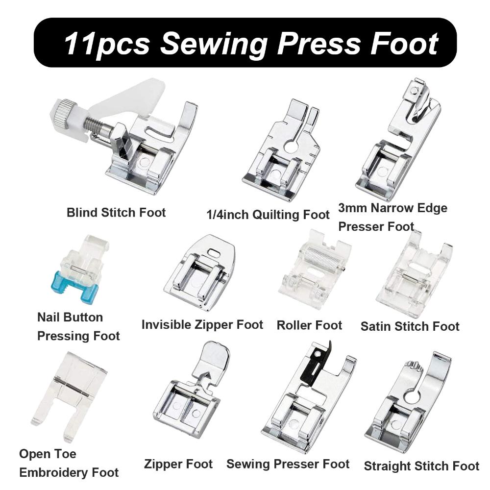 Stitch Feet Snap On Domestic Sewing Machine Foot For Brother Singer Set Embroidery Machine Foot