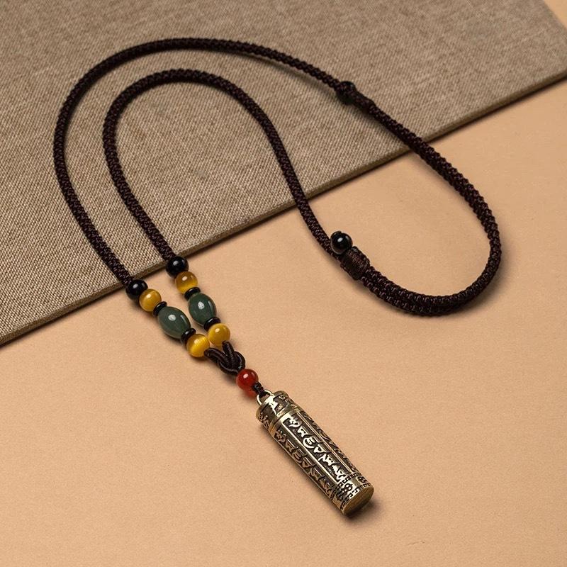 Etnische Stijl Retro Schrift Sweater Hanger Veelzijdige Ketting
