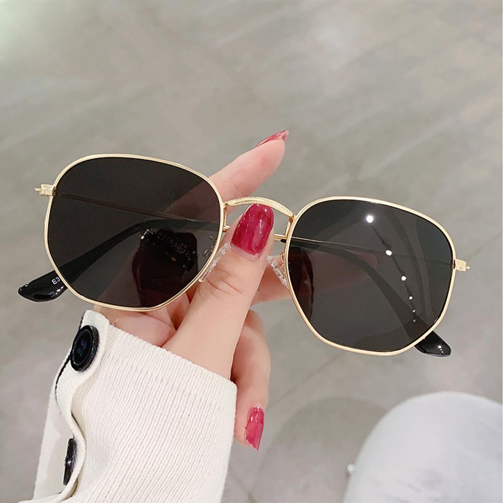 Lightweight Frame UV Protection Hexagonal Sunglasses For Fashionable Men