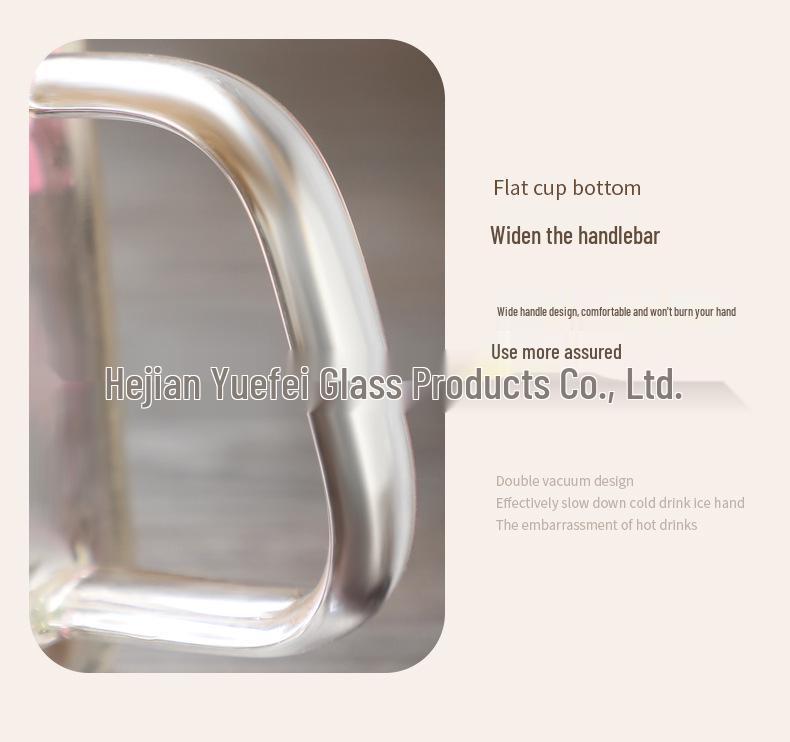 Elegant Double-Layer Glass Cup with Real Flower Design - Perfect for Coffee or Water, Made from High-Quality Borosilicate.