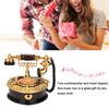 Retro Heart Shaped Telephone Model Music Box Birthday Gift Home Ornament Decoration