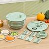 Multifunctional Vegetable Cutter & Salad Spinner with Large Capacity