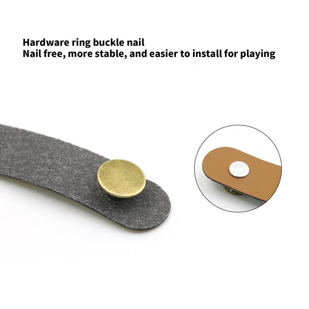 Leather Guitar Strap Holder Button Safe Lock Headstock Adapter Tie for Acoustic Electric Guitar Bass Part Enduring