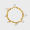 Gold-Plated Stainless Steel Fashion Anklet - Non-Fading Titanium Foot Jewelry