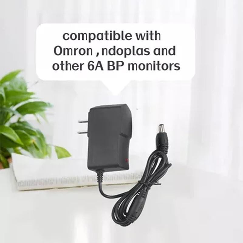 6V 1A Stroomadapter 1M Ac100-240V Vervanging Omron Indoplas Bloeddrukmeter Oplader