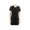 Nike Solid Color Crew Neck Short Sleeve T-Shirt Women Tops Black 836327-010