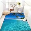 17 Stile Sommer Strand Kokospalmen Druck Teppich für Wohnzimmer Schlafzimmer Sofa Fußmatte Heimdekor Bereichsteppich Rutschfeste Bodenmatte