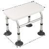Non Slip Feet Shower Chair Aluminum Alloy Bath Seat Practical Shower Stool  Indoor Shower Bathroom