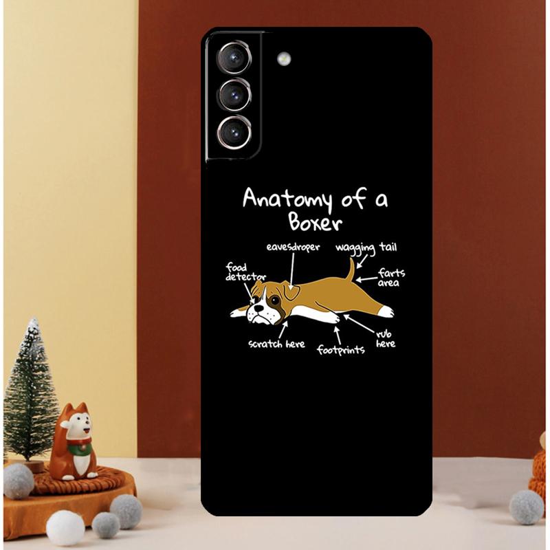 Boxer Dog Case For Samsung Galaxy S25 S26 Ultra S21 S22 S20 S23 S24 Ultra S10 Plus S25 FE Cover Funda