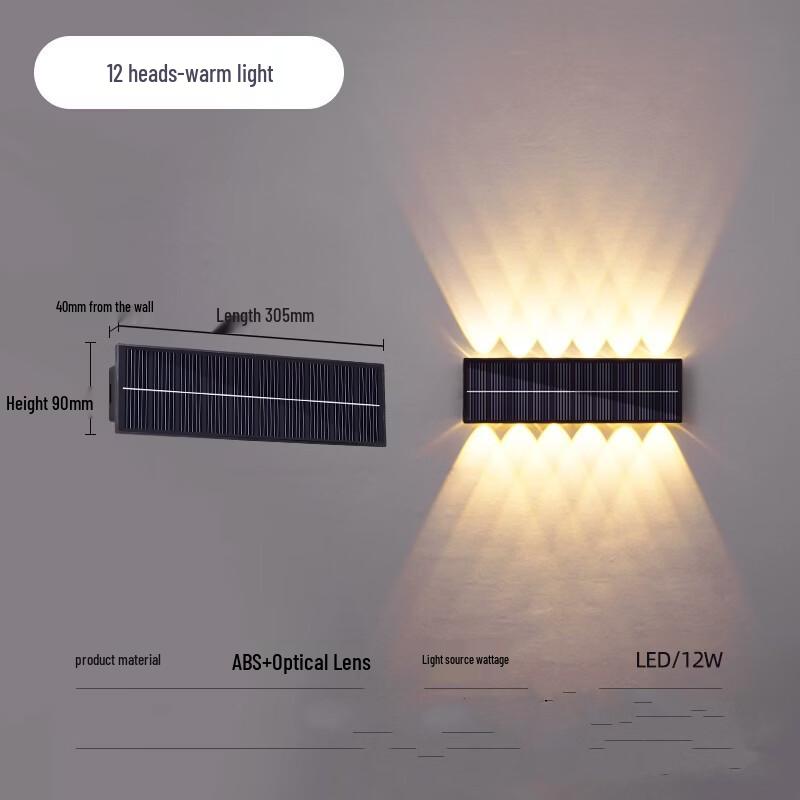 

UOSU Twelve-Head Outdoor Wall Lamp