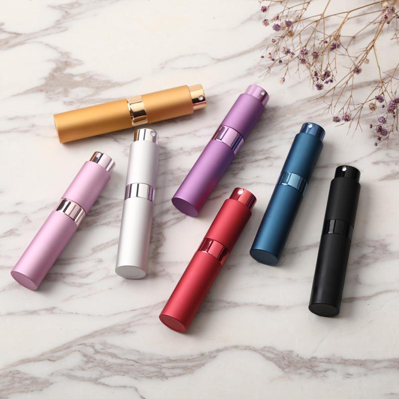 10ml Rotating Telescopic Spray Perfume Bottle - Glass, Ready for Logo Printing