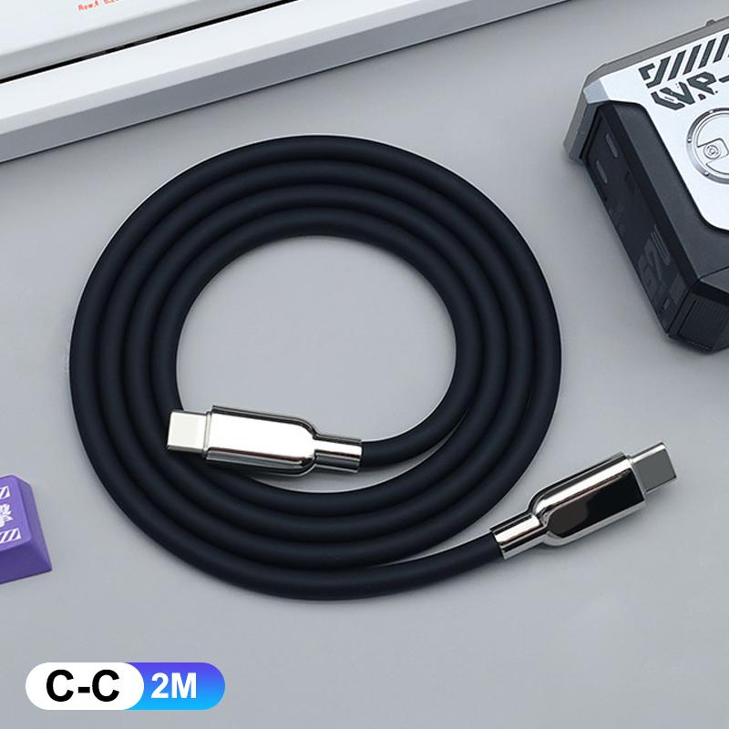 240W Pd3.1 Liquid Silicone Usb C Type-C Fast Charging Cable 15 16 17 S23 S24 S25