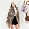 American Retro Leopard Shawl Women's Summer Old Money Style Light Luxury Fashion Temperament Scarf High-end Leopard Print Silk Scarf