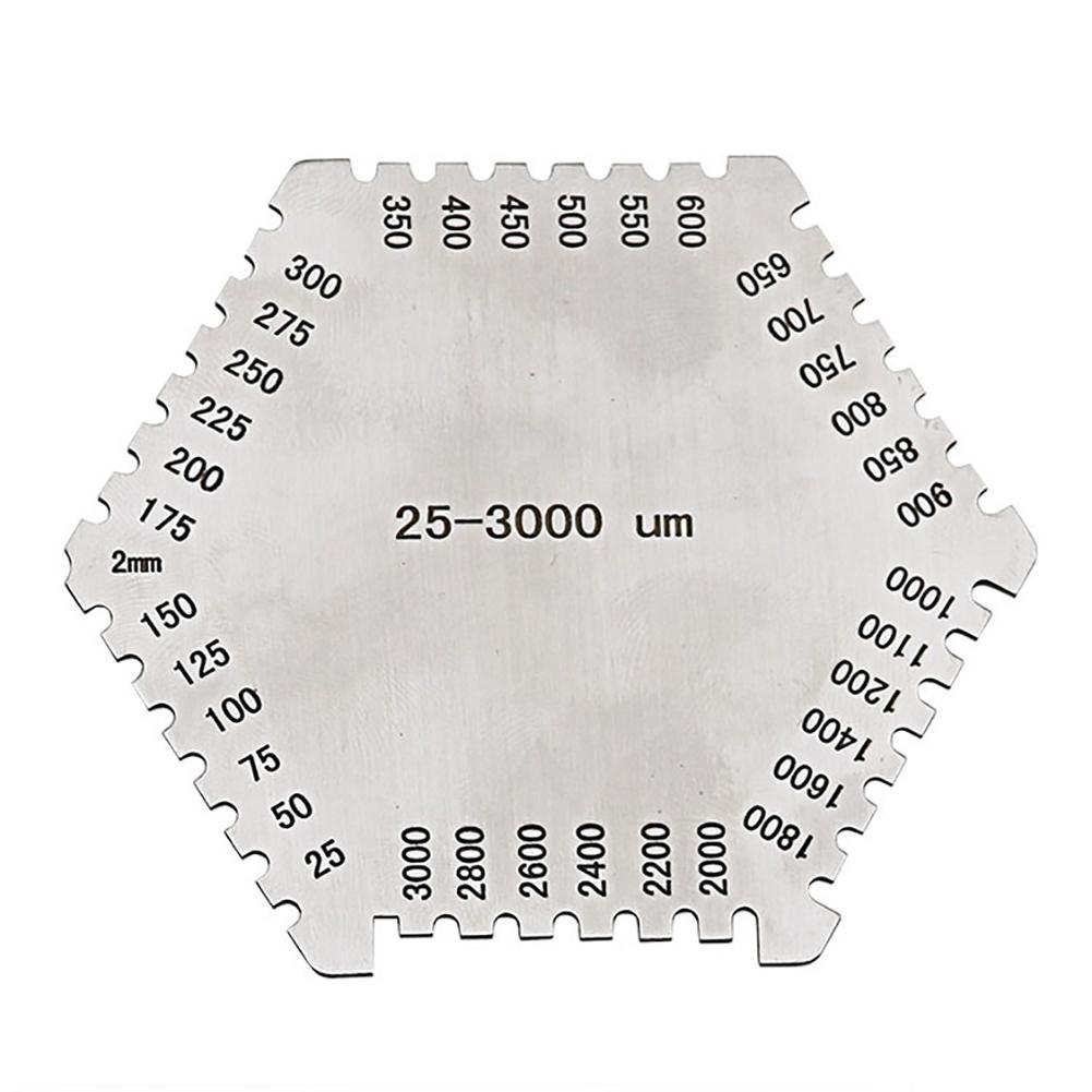 High Precision Thickness Gauge Stainless Steel Sample Weld Inspection Ruler