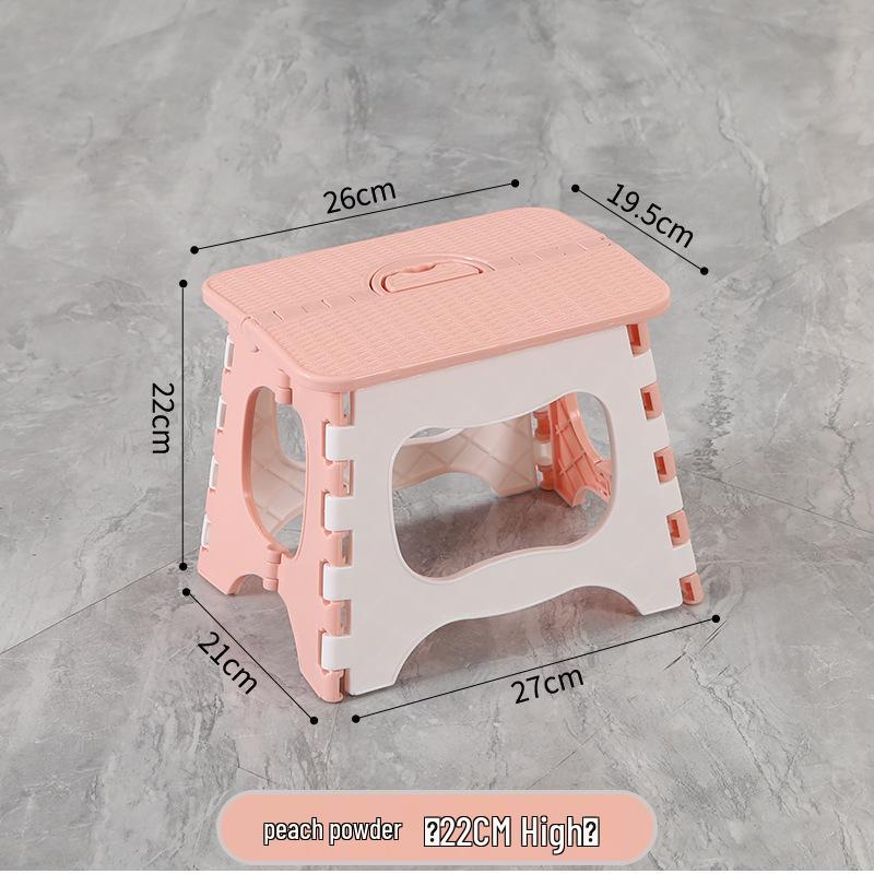 Foldable Thickened Multi-Use Stool: Fishing, Outdoor, Dining, Plastic/High/Low