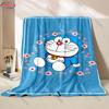 Free Shipping! Doraemon Print Blanket Warm Soft Comfortable Home Travel Blanket Sofa Bedding Cover Blanket Gift for Kids Adults