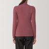 MUJI Washable Wool Rib Turtleneck Smoky Size XS Women's High-Gauge Sweater, BA1OXA4A, Pink,