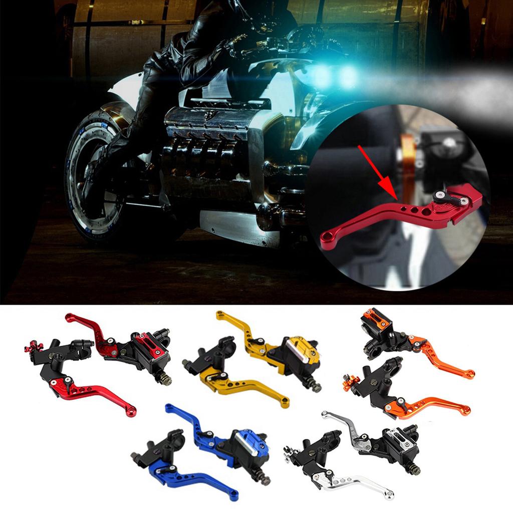 1 Pair 7/8\\\"(22mm)  Motorcycle Brake Clutch Master Cylinder Reservoir Levers