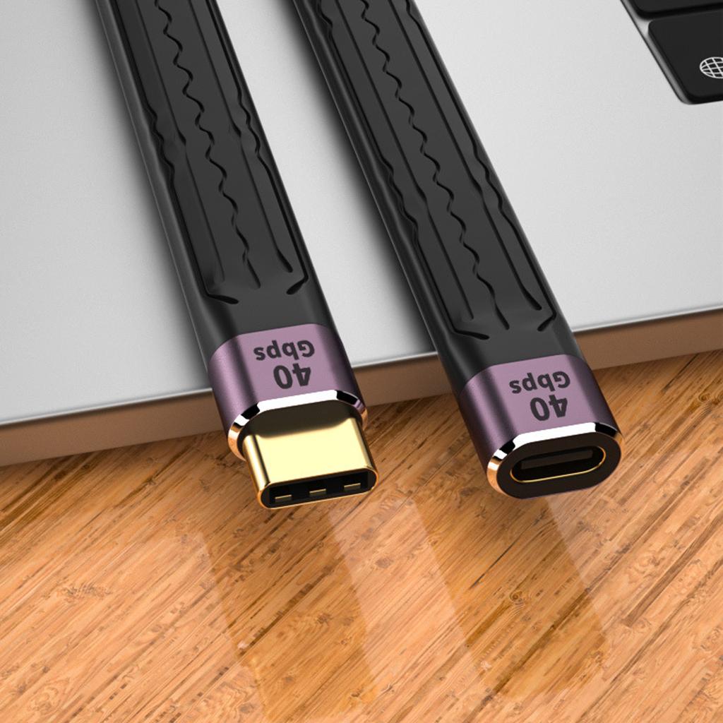 Ultra Short Type C Cable USB Female to Type-C Male Fast Charger Sync Data Cable