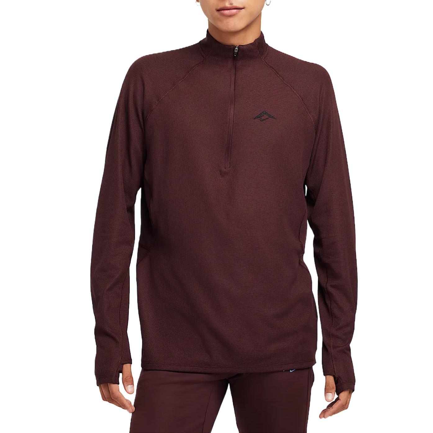 

Nike Dri-Fit Trail Casual Comfortable Moisture-Wicking Long Sleeve T-Shirt Men Tops Burgundy FV9994-652 XL