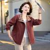 Mother's 2026 Spring/Autumn Lapel Jacket for Middle-Aged & Elderly Women - Loose, Stylish Top