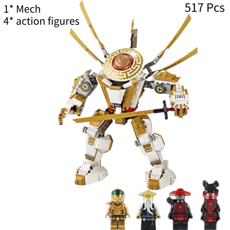 

Экшен Мех Золотая Фигурка Ллой Ниндзя Набор Строительных Блоков Модель Украсить Пластик