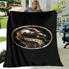 New Cartoon Mortal Kombat Blanket,Flannel Blanket Throw Blanket,Soft Warm Blanket for Living Room Bedroom Beds Sofa Decor Gift