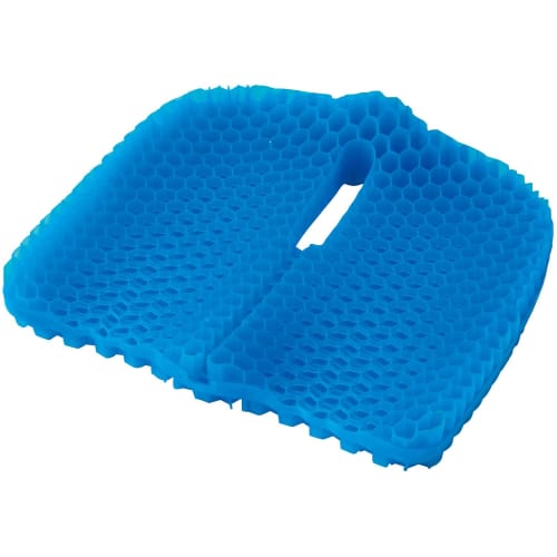 BONFORM Phiten GEL Aqua Titanium Cushion Hip Cushion 43 x 36cm Black Body Pressure Dispersion/Shock Absorption Highly Breathable and Does Not Get Stuf