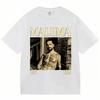 T-shirt Grafiche Rapper MALUMA Uomo Hip Hop Stile Vintage Manica Corta Moda Gotica Cotone Oversize Streetwear Maschile