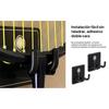 2x Wall Mounted Racket Rack Badminton Hook Storage Organizer Tennis