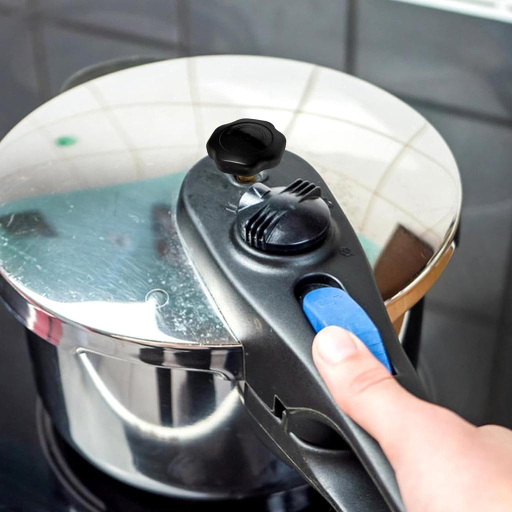 Explosion Proof Pressure Cooker Valves Set Plastic Knobs and Copper Fittings Pressure Cooker Accessories for 18-24cm Lid