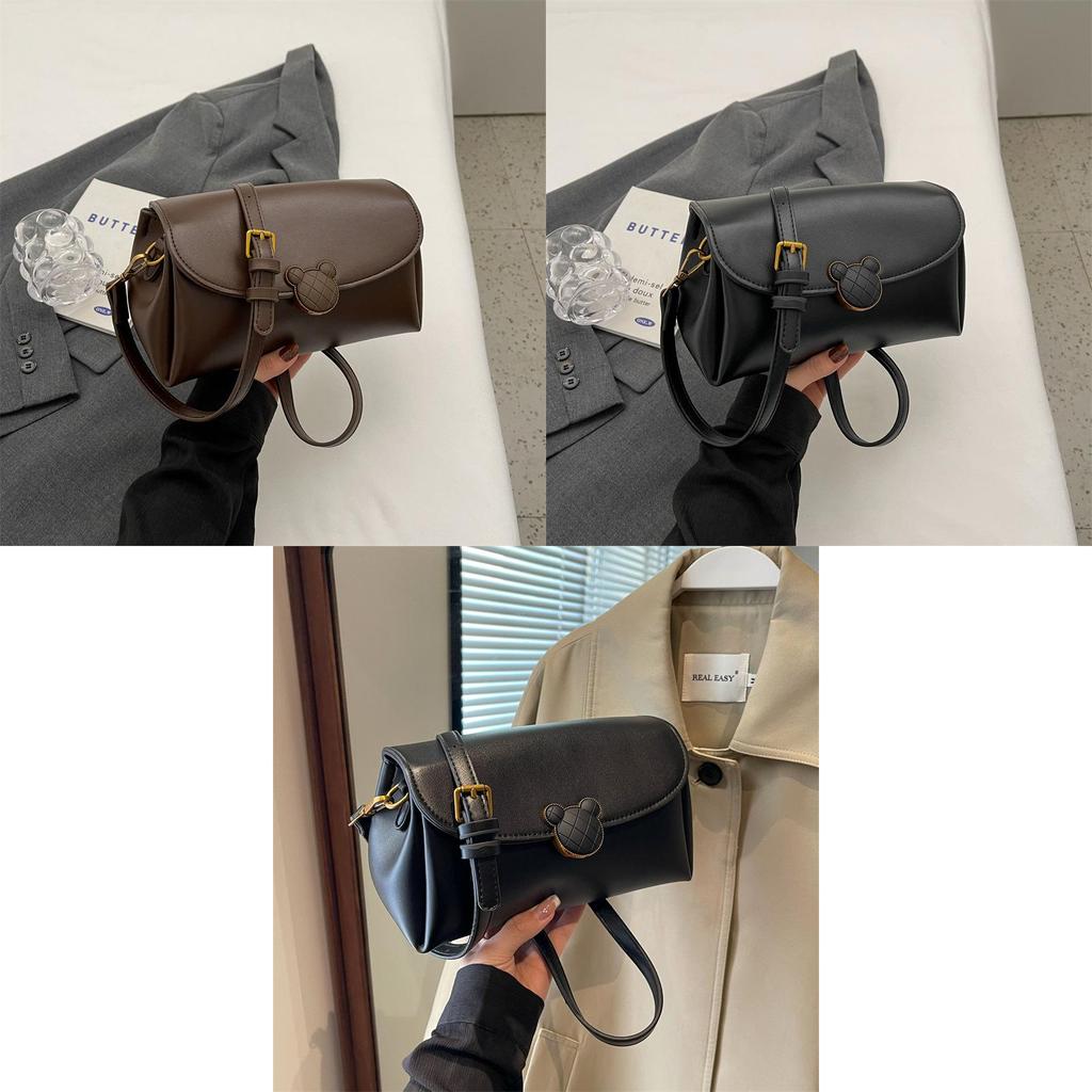 Stylish Korean Version Handbag Women 2023 New Autumn Winter Vintage Casual Small Square Bag High-end Feel Niche Design Single Shoulder Bag
