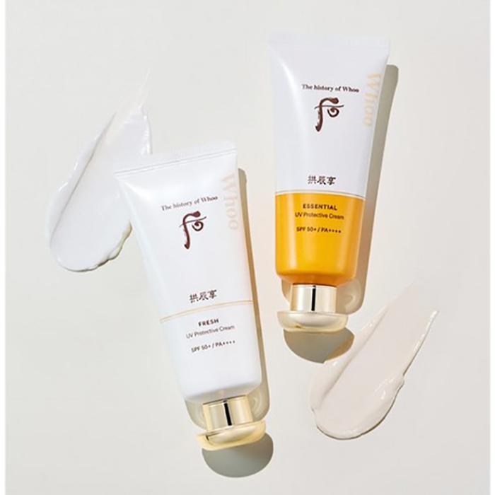 The history of whoo Gongjinhyang Jinhaeyoon Fresh Sun Cream SPF50+ PA++++ – Gentle Yet Powerful UV Protection, Korean