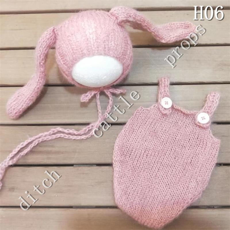 Newborn Photography Props Mohair Shorts Rabbit Big Ear Hat Studio Clothing